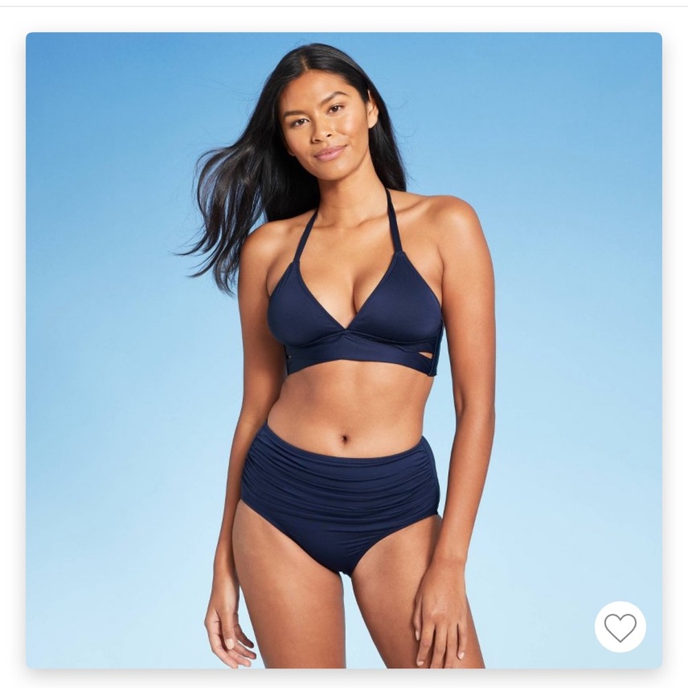 Sexy high waisted bikini bottom